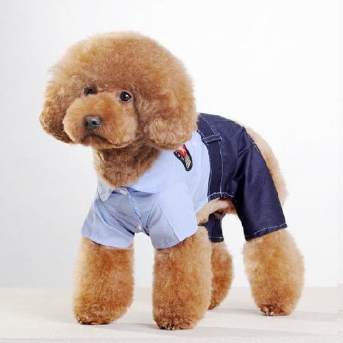 Cute Pet s Air Pilot Uniform for Dog s Costume Fashion Clothing Size