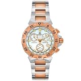 Burett Mens Neo Abyss Collection Rose Gold Tone and Stainless Steel Chronograph Diver Watch... by Burett