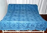 Home Decor Rajrang Embroidery & Mirror Work Cotton Bed Sheet Bedspread