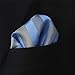 Shlax&Wing Stripes Blue Grey Handkerchieves Mens Neckties Hanky Pocket Square