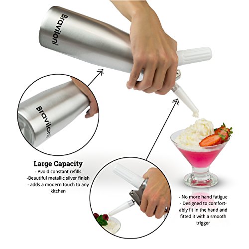 Whipped Cream Dispenser Premium Cream Whipper 500 ml Cake