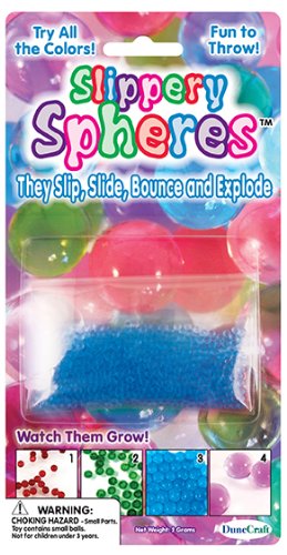 Dunecraft Slippery Spheres Science Kit, Assorted Colors, Pink, Red, Yellow, Green, Blue, Purple