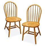 Winsome 89999 Beech Beechwood SET OF 2 WINDSOR CHAIRS