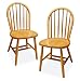 Kitchen & Housewares : Winsome 89999 Beech Beechwood SET OF 2 WINDSOR CHAIRS
