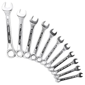 Trademark Tools 75-2111 Hawk Quality Combination Metric Wrench 11 pc Set with Storage Rack