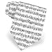 Sheet Music Tie by The American Necktie Co - White Microfiber