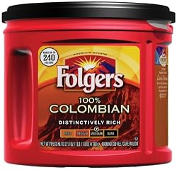 Folgers 100% Colombian Ground Coffee, 27.8-Ounce Packages (Pack of 3)