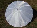 White 16 Panel 60 Inch Wedding Bridal Shower Umbrella