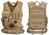 Condor XL-XXXL (Adjustable) Cross Draw Tactical Vest - (Tan)