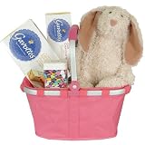Baby or Child Gift Basket with Reisenthel Carry Bag and Bunny Rabbit Plush