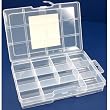 Clear Plastic Storage Box Bead Container Locking Case
