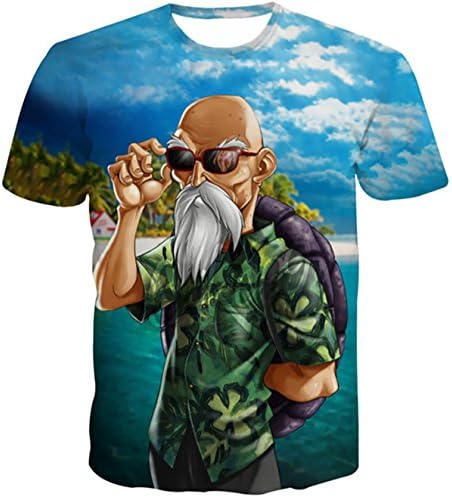 Master Roshi Dragon Ball Z 3D All Over Print T-shirt (3XL)
