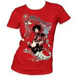 Jimi Hendrix I Heart Jimi Women's Junior T-Shirt In Red