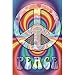 Peace Symbol-Psychedelic, Graphic Poster Print, 24 by 36-Inch
