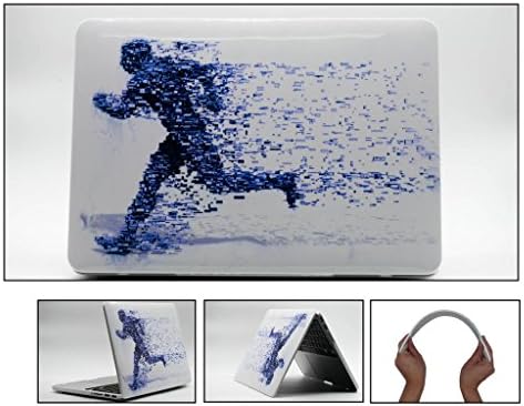 HYAIT 3D Embossing Colorful Runner Pattern Polycarbonate (PC) Ultra Slim Hard Case For MacBook 15-inch Model A1398 MacBook Pro (with 15.4-inch Retina Display)