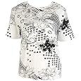 Plus Take Two Clothing Co. Black And White Floral Top