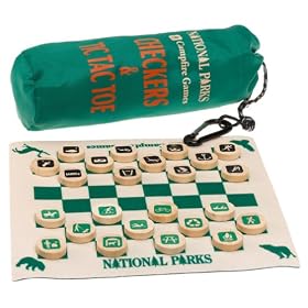 National Parks Checkers and Tic Tac Toe by USAopoly by