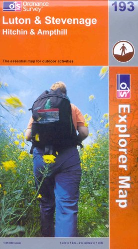 Luton and Stevenage (Explorer Maps) (OS Explorer Map)