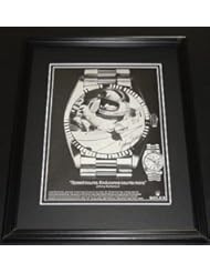 Entertainment Memorabilia: Johnny Rutherford 1980 Rolex Watches 11x14 Framed ORIGINAL Advertisement