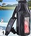 Bago Dry Bags - SEE-THROUGH Waterproof Window. Plus Cell Phone Dry Bag, Adjustable Shoulder Strap. Fits in your Backpack Duffel Sack. Lightweight & Heavy Duty (5L+10L Black)