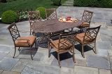 7 Pc. Round Dining Set in Cinnamon Finish - Sarasota Collection