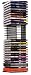 30 Capacity CD Wire Tower with Mesh Black