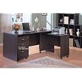 L-Shaped Contemporary Home Office Writing Desk with Return