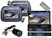 Pyle Great DVD/LCD/Camera Package for Car/Truck/SUV ---- PLTS77DU 7-Inch Single-DIN In-Dash Motorized TFT/LCD Touchscreen Monitor Receiver with DVD/CD/MP3/MP4/USB/SD/AM-FM/RDS + PL71PHB Headrest Pair with Built-in 7 TFT-LCD Monitors (Black) + PLCM22IR Water Proof Rear View Camera with Lux Night Vision Capability
