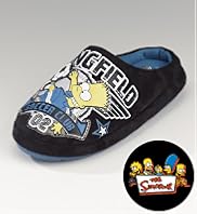 Older Boys' 'Bart Simpson' Mule Slippers