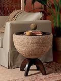Carmel Round Drum End Table
