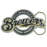 MLB Milwaukee Brewers Pewter Team Logo Belt Buckle
