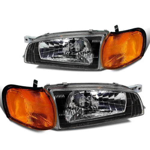 Subaru Impreza Wrx Black Headights, Amber Corner Lights Depo On Sale