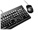 Key Tronic 104-Key Tag-A-Long Keyboard with 2-Button Mouse PS/2 (Black)