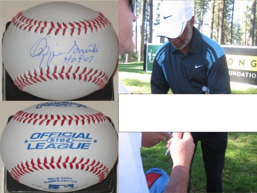 OZZIE SMITH,ST LOUIS CARDINALS,SAN DIEGO PADRES,SIGNED,AUTOGRAPHED,BASEBALL,WITH PROOF AND COA