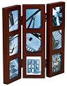 Umbra Shoji Multi-Frame Holds 9, 1.5"x 2" Photos- Walnut