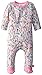 Zutano Baby-Girls Newborn Owls Footie