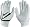 2008 Nike Diamond Elite VI Batting Glove - White/Black - Small