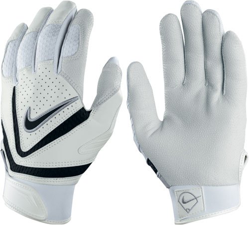 2008 Nike Diamond Elite VI Batting Glove - White/Black