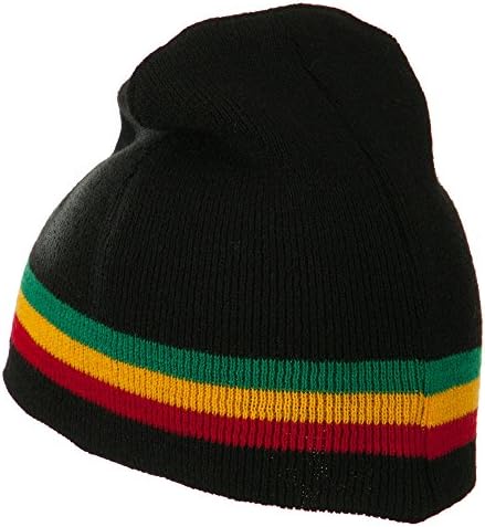 Men's Airbrushed Rasta Beanie - Bob Marley OSFM