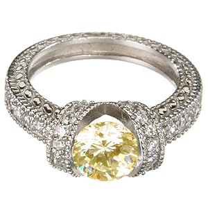 Buy Citrine Sterling Silver Estate Ring