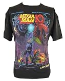 Mega Man 10 (Megaman Capcom Hit Game) Mens T-Shirt - Classic Box Art Style Image on Black (Extra Large)