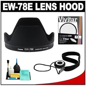 Canon EW-78E Lens Hood for the Canon EF-S 15-85mm f 3.5-5.6 IS USM Lenses + UV Filter + Accessory... by Canon