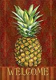 Pineapple Damask House Flag