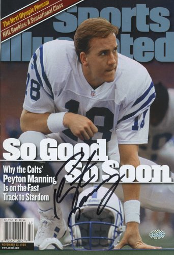 Peyton Manning Sports Illustrated Autograph Poster