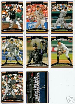 2006 Topps Series 2 COLORADO ROCKIES baseball cards team set