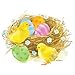 Paperproducts Design 1252347 Chicks & Eggs Beverage Paper Napkin, Multi