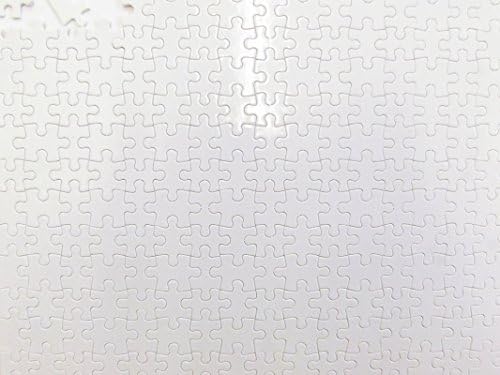 10-Pack: Blank Puzzles, 250 pcs., Pre-coated to Accept Sublimation & Heat Transfer Printing. Rectangular; 11x14", Gloss White Surface. Compatible with Leading Heat Presses and Transfer Paper Sublimation Printers.