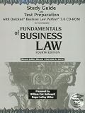 Study Guide and Test Preparation With Quicken Business Law Partner 3.0 Cd-Rom to Accompany Fundamentals of Business Law