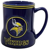 Minnesota Vikings 20 Ounce Game Time Sculpted Logo Relief Coffee Mug