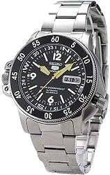 SKZ211K1 Seiko 5 Sports Automatic Atlas Diver Yellow Hands Black Dial Watch